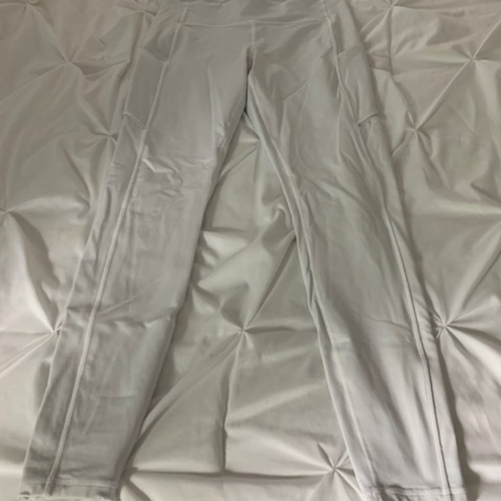 Lululemon lined white leggings size 10